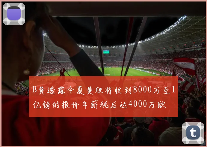 B费透露今夏曼联将收到8000万至1亿镑的报价年薪税后达4000万欧